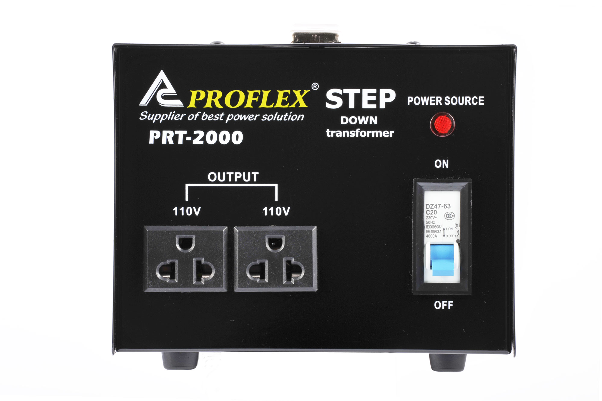 Měnič napětí 230V/110V 2000W PROFLEX PRT-2000