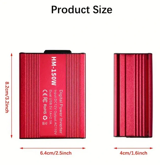 Měnič 12/110V 60Hz 150W - 2x USB