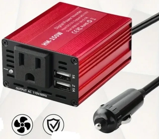 Měnič 12/110V 60Hz 150W - 2x USB