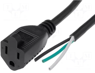 Flexo kabel zásuvka 110V 10A 0,5m