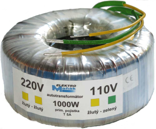 Transformátor toroidní 230V/110V 1000W