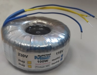 Trafo toroidní 100W oddělené vinutí